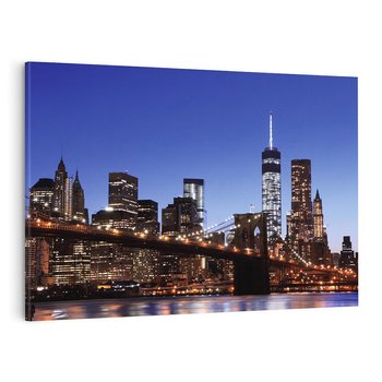 Obraz na płótnie 100x70 - Brooklyn Bridge: Symbol Nowego Jorku - most, Brooklyn