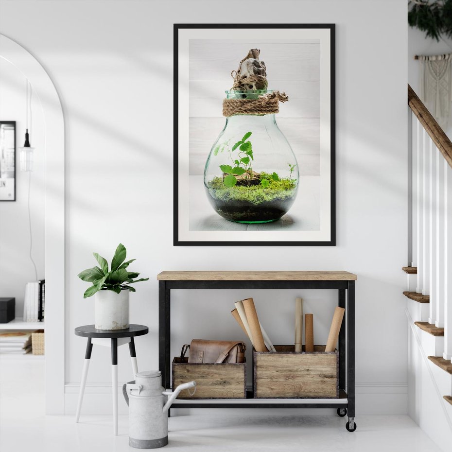 Plakat bez ramy 21x30 - Żywioł Natury - liście, zieleń