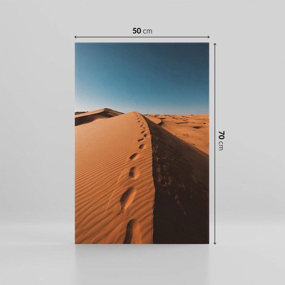 Obraz na płótnie 50x70 - Piasek pustyni w ogniu - pustynia, piasek