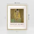 Plakat w ramie 40x50 - Sztuka Klimta - gustav klimt, pocałunek - rama drewno