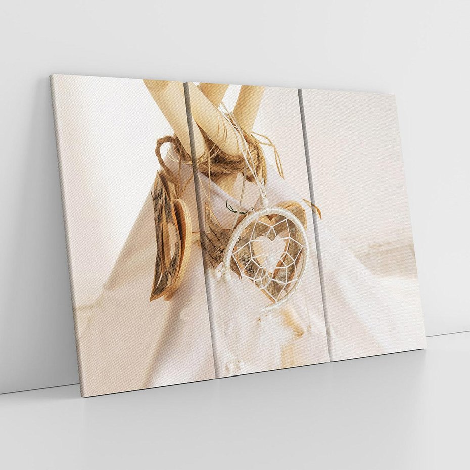 Obraz na płótnie 120x80 - Oaza Swobodnego Stylu - boho, tipi