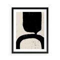 Plakat w ramie 40x50 - Przenikające Plamy - abstrakcyjna sztuka, minimalizm - rama czarna