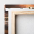 Obraz na płótnie 80x80 - Spacer po molo nad jeziorem - molo, jezioro