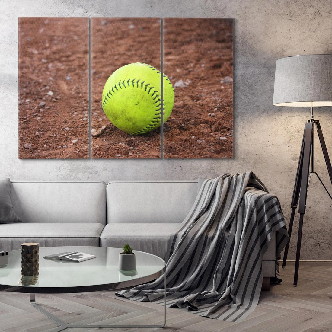 Obraz na płótnie 120x80 - Baseballowa Fuzja Sportu - baseball, piłka