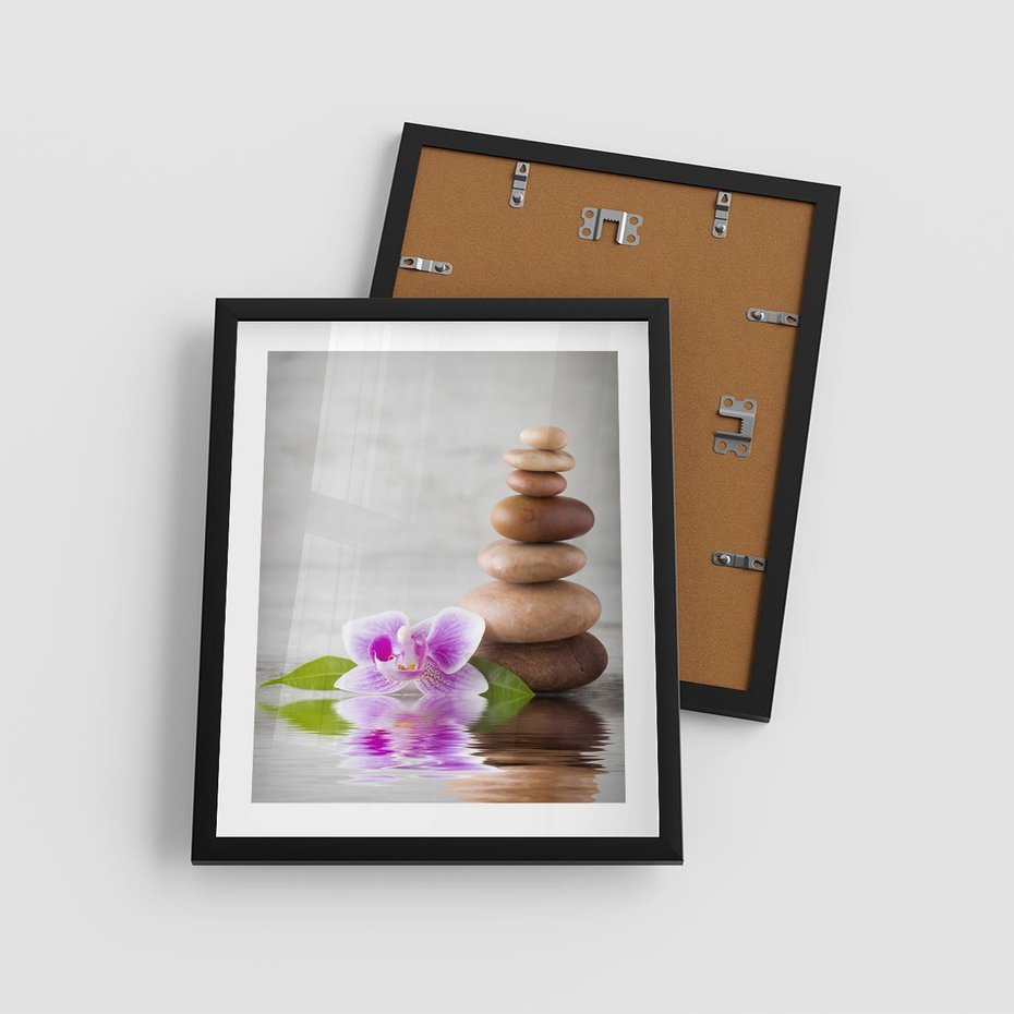 Plakat w ramie 40x50 - Spa japońskie: sztuka relaksu - spa, japońskie - rama czarna