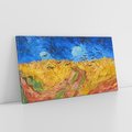 Obraz na płótnie 120x60 - "Wheatfield with Crows" (1890) Vincent van Gogh - Reprodukcja - reprodukcja, obraz na płótnie