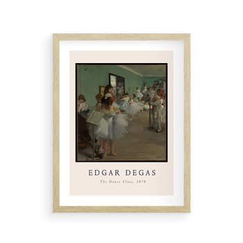 Plakat w ramie 50x70 - Elegancja Baletu - Edgar Degas, reprodukcja obrazu - rama drewno