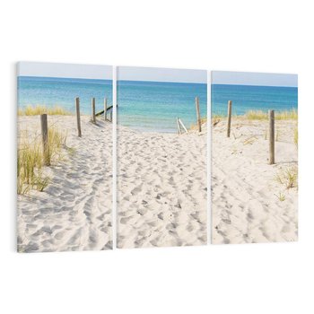 Obraz na płótnie 120x80 - Harmonia plażowego morza - plaża, morze