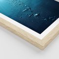 Plakat w ramie 40x50 - Gra Bąbelków - woda, bąbelki - rama drewno