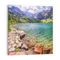 Obraz na płótnie 30x30 - Majestat gór - góry, jezioro