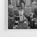 Obraz w ramie 50x50 - Majestatyczne Wysokości - Nowy Jork, wieżowce - rama biała
