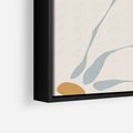 Obraz w ramie 50x70 - Pastelowe Marzenia Kwiatów - kwiaty, nowoczesne i minimalistyczne - rama czarna
