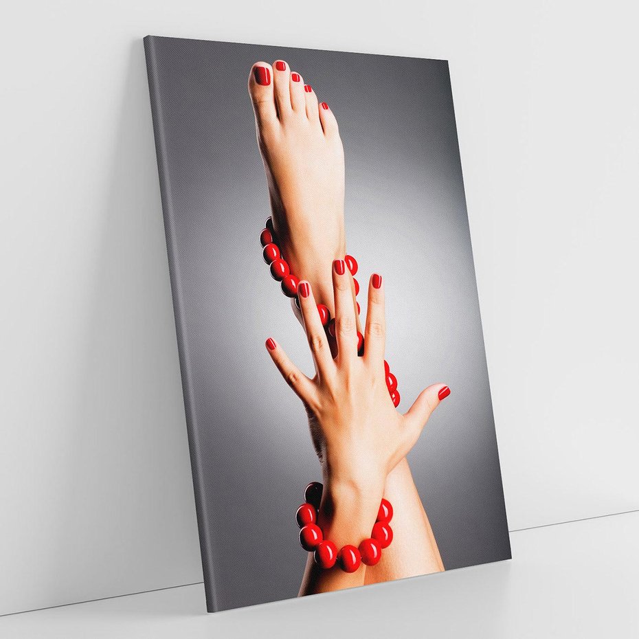 Obraz na płótnie 50x70 - Manicure i Pedicure - Piękno Paznokci - manicure, pedicure