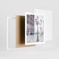 Plakat w ramie 40x50 - Przemijający urok miasta - miasto, uliczka - rama biała