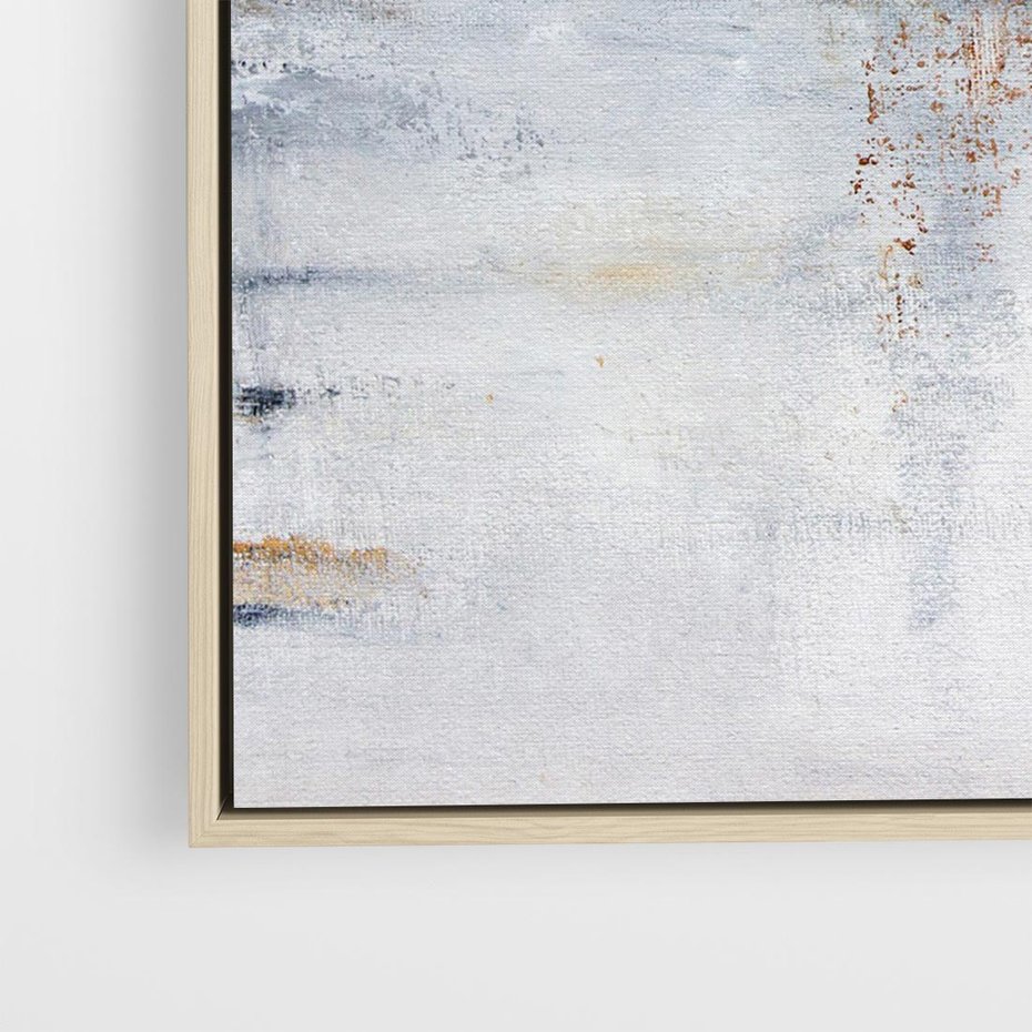 Obraz w ramie 80x80 - Kontrastujące Chaosy - abstrakcja, kontrast - rama drewno