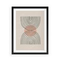 Plakat w ramie 50x70 - Nowy Rytuał - abstrakcyjna sztuka, boho kształty - rama czarna