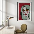 Plakat bez ramy 21x30 - Ekspresja Linii - nowoczesny plakat, mocna linie
