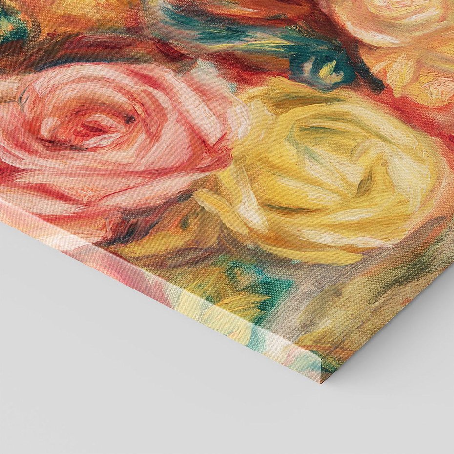 Obraz na płótnie 100x70 - "Róże" (1912), Pierre-Auguste Renoir - Reprodukcja - reprodukcja, obraz na płótnie