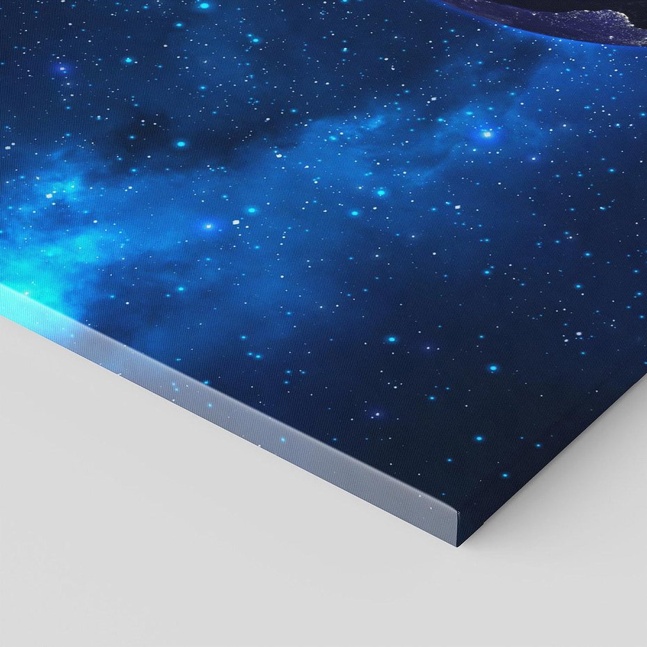 Obraz na płótnie 140x70 - Kosmiczna podróż: Ziemia jako planeta - kosmos, ziemia