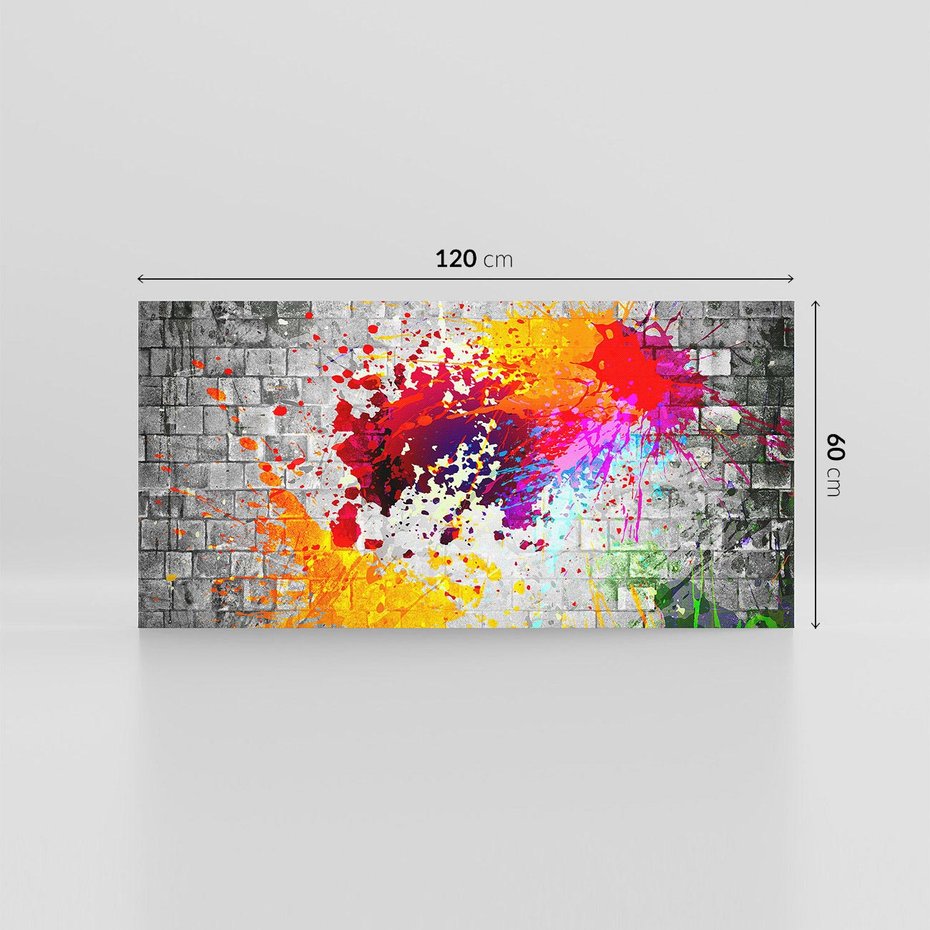 Obraz na płótnie 120x60 - Ekspresja Graffiti - farba, graffiti
