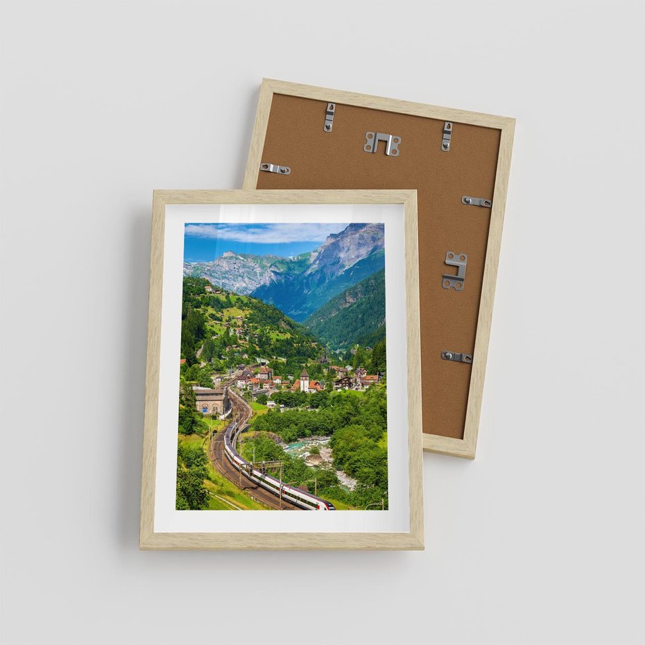 Plakat w ramie 30x40 - Magiczne Horyzonty - pejzaż, perspektywa - rama drewno