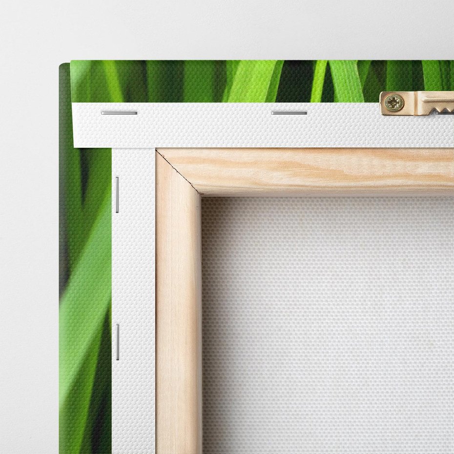 Obraz na płótnie 120x40 - Trawa w abstrakcji: natura przekształcona - trawa, abstrakcja