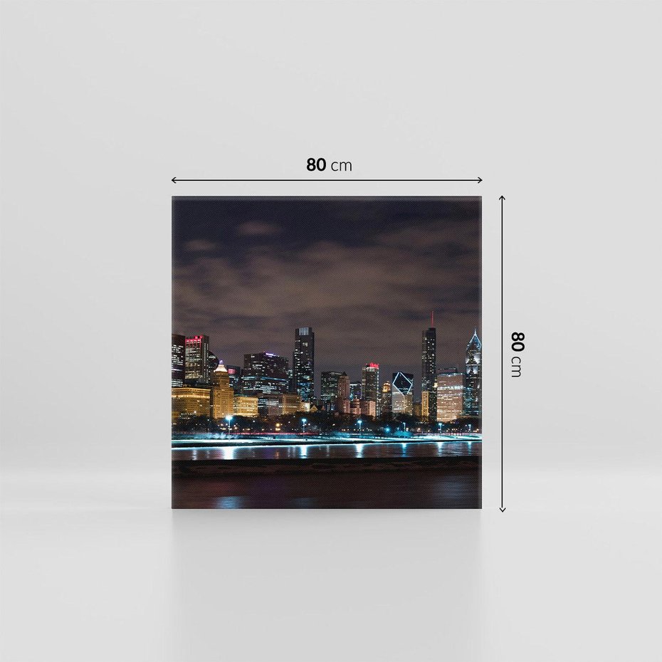 Obraz na płótnie 80x80 - Chicago - Miasto kontrastów - Chicago, USA