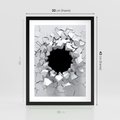 Plakat w ramie 30x40 - Nowoczesna Abstrakcja - grafika, nowoczesna - rama czarna