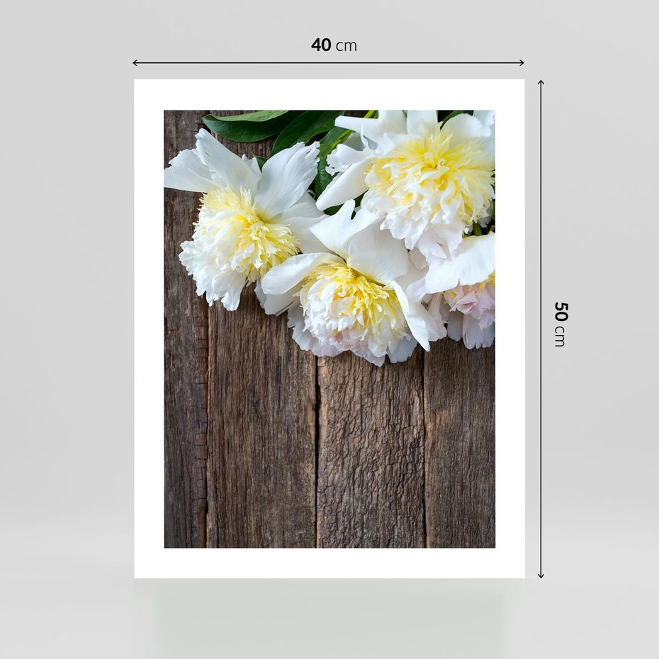 Plakat bez ramy 40x50 - Relaksująca Harmonia - kwiaty, spa