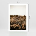 Plakat bez ramy 50x70 - Krajobraz W Naturze: Beże i Brązy - suche krzewy, natura