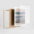 Plakat w ramie 40x50 - Malowniczy Nadmorski Krajobraz - morze, fale - rama drewno