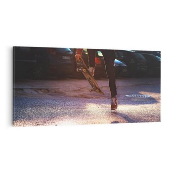 Obraz na płótnie 140x70 - Deskorolkowa Adrenalina Sportu - deskorolka, skateboard