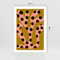 Plakat bez ramy 21x30 - Rozkwitająca Wolność Boho - abstrakcyjne boho kształty, dziwne