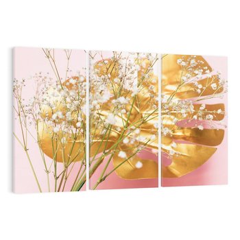 Obraz na płótnie 120x80 - Blask Natury - złote, liście