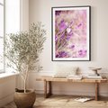 Plakat bez ramy 30x40 - Majestat lawendy: fioletowe pola - lawenda, fiolet
