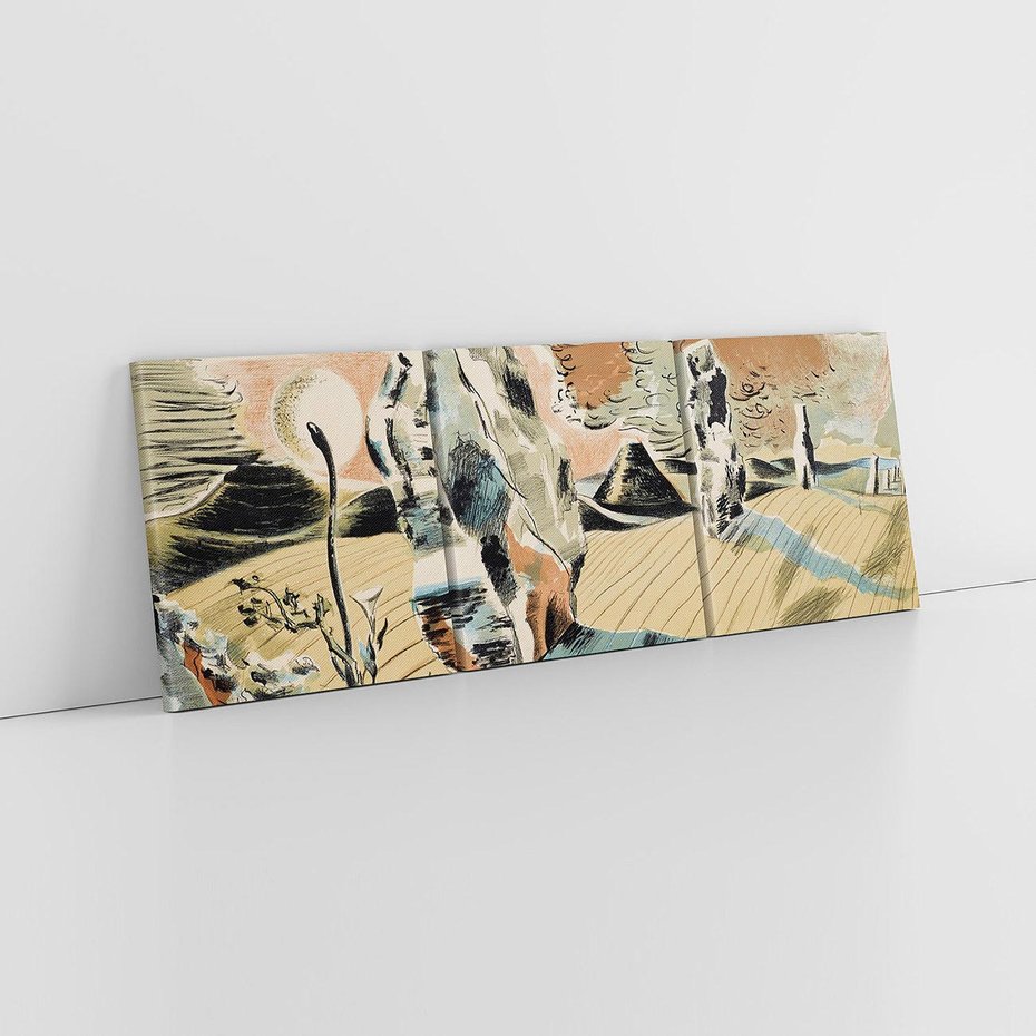 Obraz na płótnie 120x40 - Avebury (1937), Paul Nash - Reprodukcja - reprodukcja, obraz na płótnie