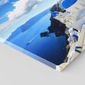 Obraz na płótnie 80x80 - Magiczne Widoki - Santorini, perspektywa
