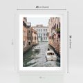 Plakat w ramie 40x50 - Wenecja na Twojej Ścianie - wenecja, kanały - rama biała