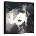 Obraz w ramie 50x50 - Abstrakcyjna wizja kobiety - abstrakcja, kobieta - rama czarna