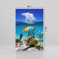 Obraz na płótnie 80x120 - Podwodna rafa koralowa: kolorowy oceanowy świat - rafa, koralowa