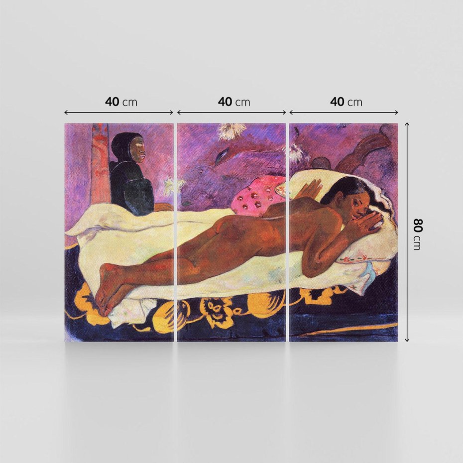 Obraz na płótnie 120x80 - Spirit of the Dead Watching 1892, Paul Gauguin - Reprodukcja - reprodukcja, obraz na płótnie