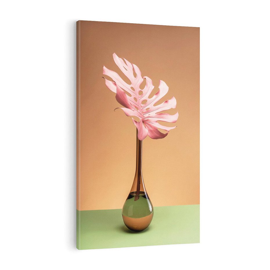 Obraz na płótnie 80x120 - Wyjątkowy monstera - monstera, liść