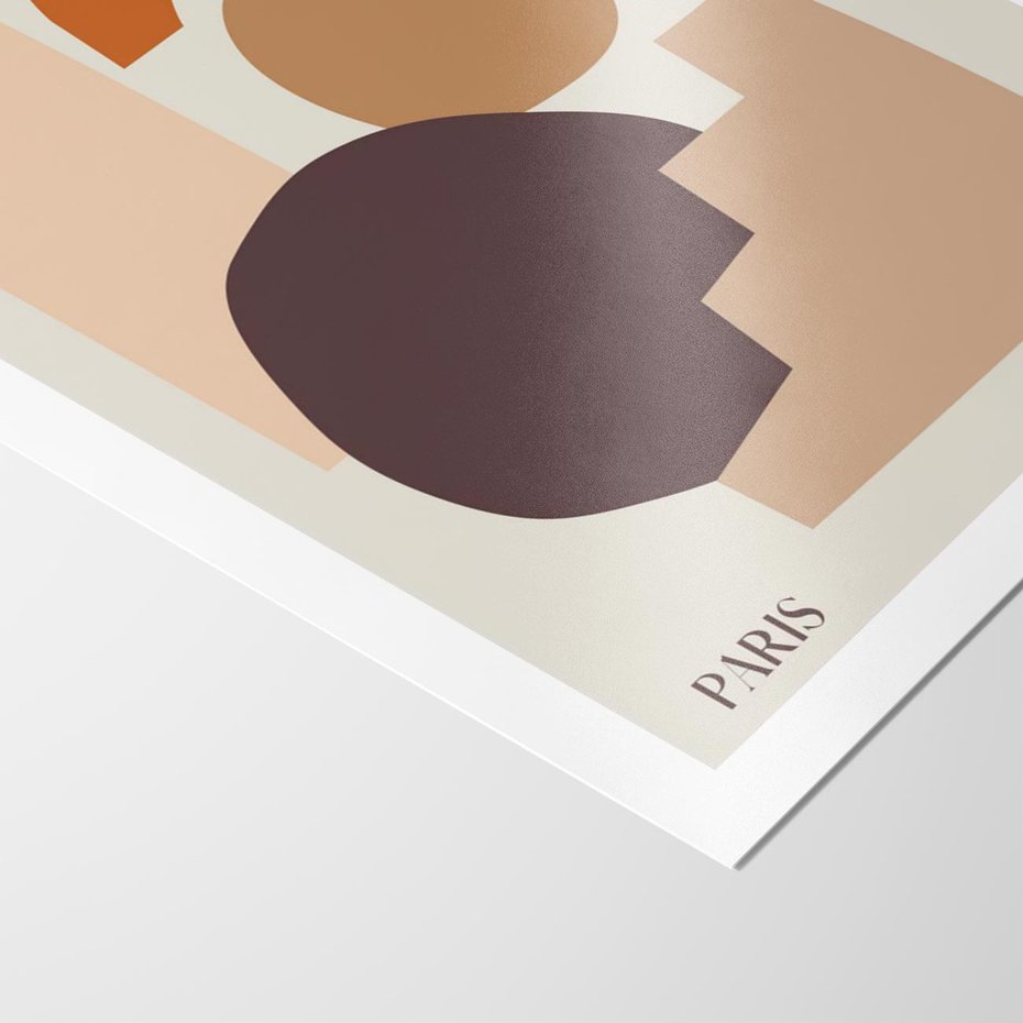 Plakat bez ramy 50x70 - Boho Urok: Plakat z Kolorem Ziemi i Typografią - boho grafika, kolory ziemi