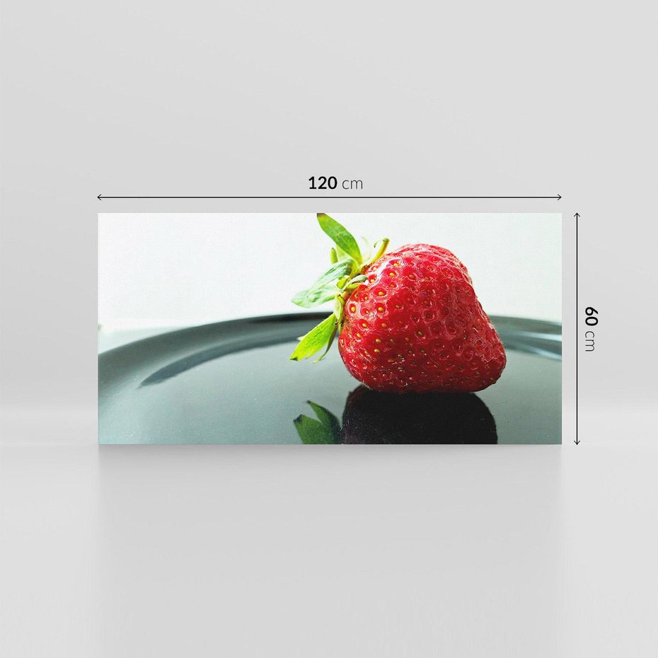 Obraz na płótnie 120x60 - Truskawka Słodki Nurt - truskawka, owoce