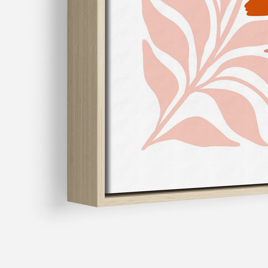 Obraz w ramie 50x70 - Nieskrępowane wyobraźnie kolorów - kwiaty, pastelowe kolory - rama drewno