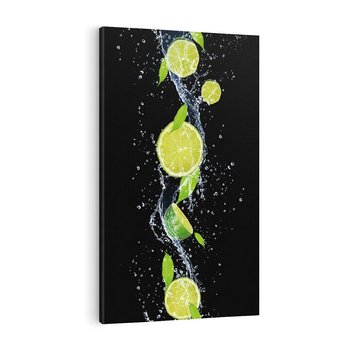 Obraz na płótnie 80x120 - Świeżość Cytrusów - limonki, cytryny