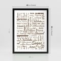 Plakat w ramie 40x50 - Kawa w Stylu Coffee - kawa, coffee - rama czarna