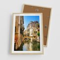 Plakat w ramie 50x70 - Magia Kanałów Weneckich - Wenecja, kanały - rama drewno