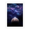 Plakat bez ramy 50x70 - Kosmos - Ziemia i Księżyc - kosmos, ziemia
