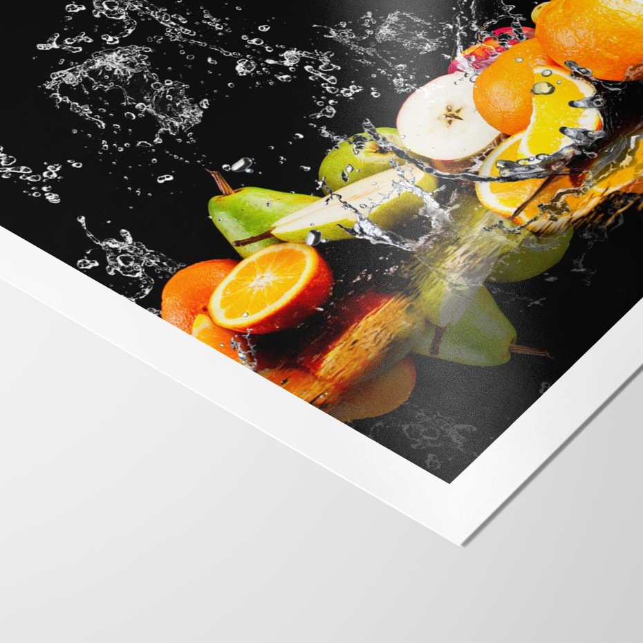 Plakat bez ramy 21x30 - Owoce w Restauracji - owoce, kuchnia